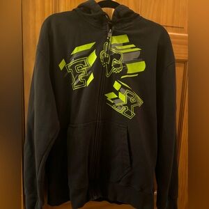 Men’s xl Fox zip up hoodie